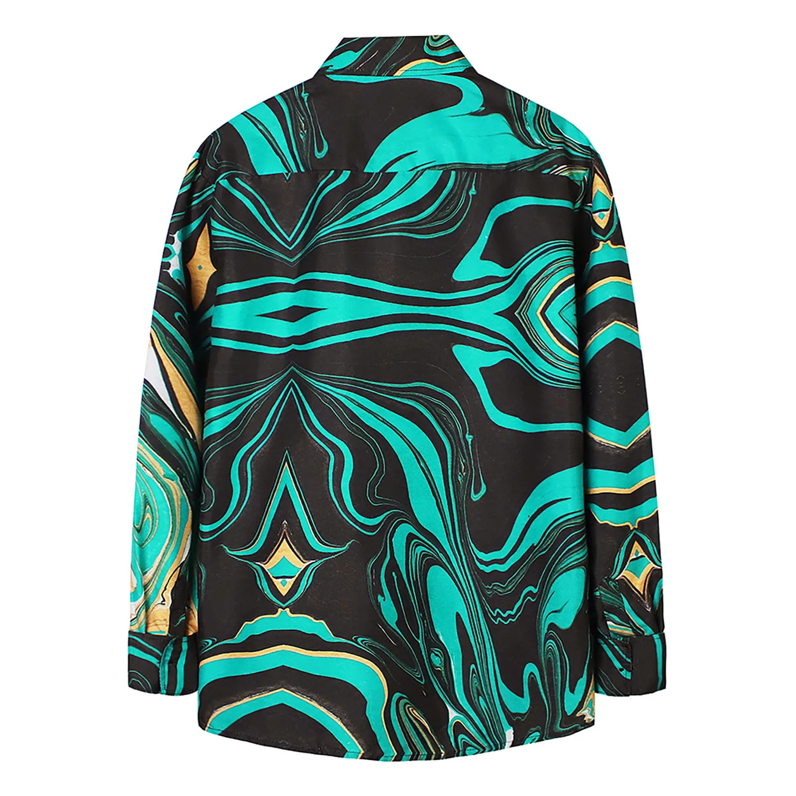 

New Fashion Turn-down Collar Slim Fit Shirt For Mens Clothing Men's Printing Shirts Long Sleeve Casual Hawaiian Shirt Blouse Top