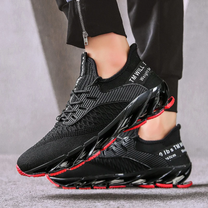 New Cushion Running Shoes for Men Mesh Sneakers Upgraded Soft Deodorant Insole Sports Athletic Training Jogging Shoes Zapatilla