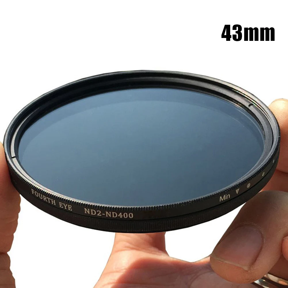 43mm ND2-400 нейтральной плотности ND Фильтр фейдер Переменная Регулируемая оптическая стеклянная линза SP99 - Цвет: 43mm