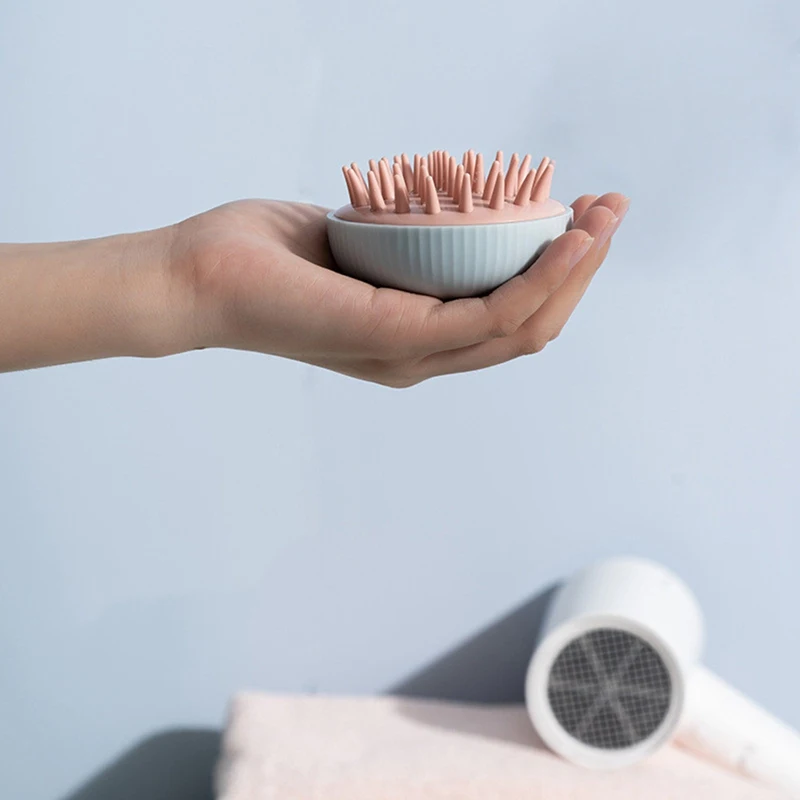 

1pc Body Scalp Massage Brush Hair Comb Silicone Head Shampoo Hair Washing Comb Shower Brush Bath Spa Slimming Massage Brush