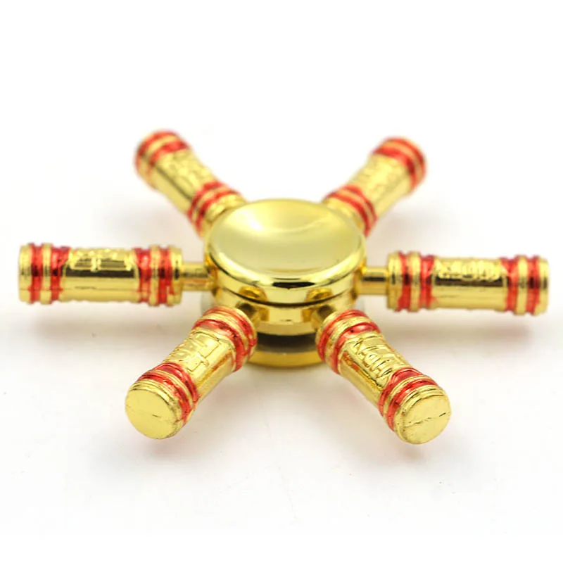 Металлический фиджет Спиннер из цинкового сплава тройной ручной игрушка для