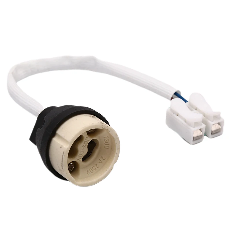 

Hot New Socket Lamp Base Holder GU10 Bulb Light Adapter Connector Converter Ceramic Wire For LED Bulb Halogen Light Lamp Base