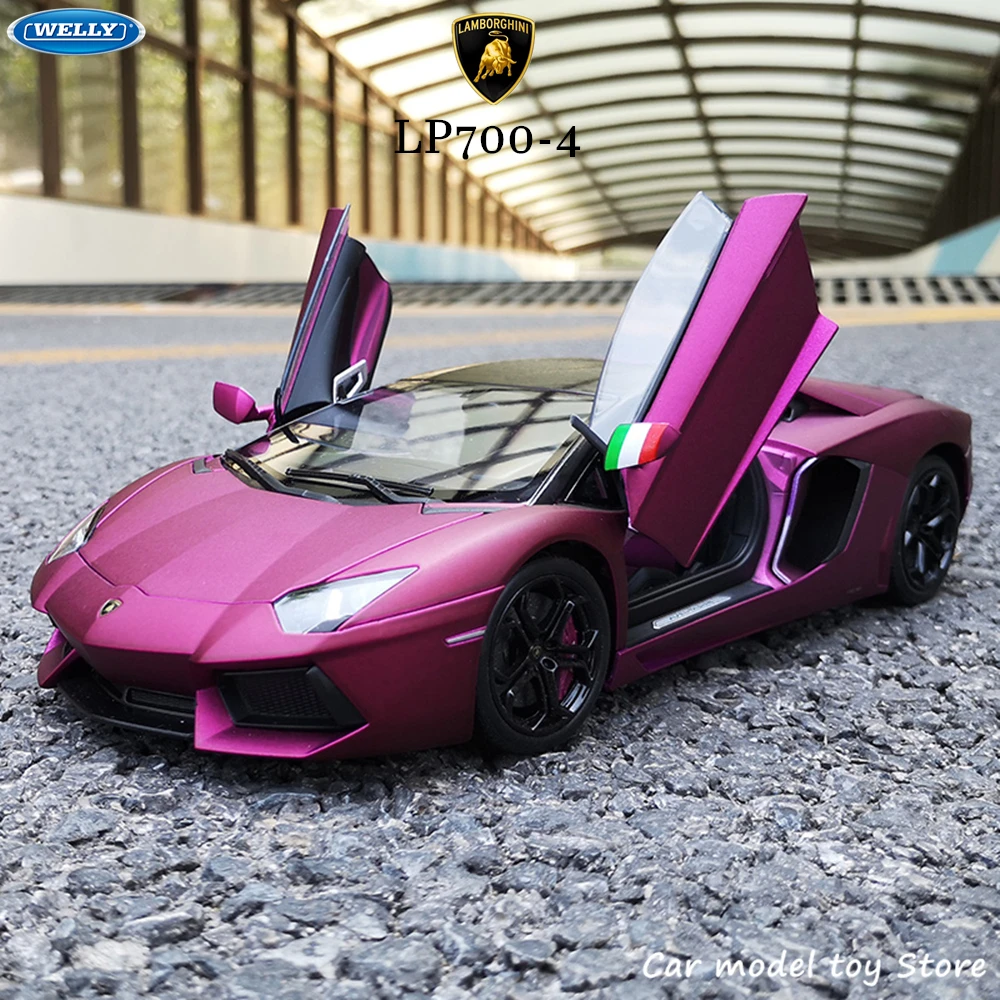 WELLY 1:18 Lamborghini Eventador Aventador LP700 4 сплав Ретро модель автомобиля классический