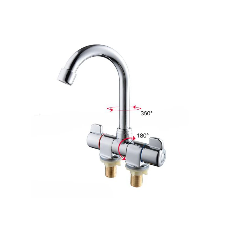 Смеситель для холодной и горячей воды кран раковины в ванной комнате Водопад