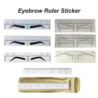 100pcs disposable eyebrow stencil sticker microblading eyebrow ruler permanent makeup brow shaping measuring tools pmu accessory