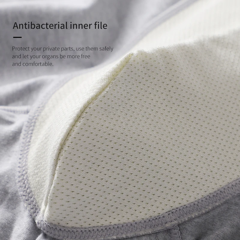 Cartelo 3pcs Men's Boxer Graphene 3A Grade Antibacterial Short Underwear Pure Cotton Moisture Absorbent Soft Elastic Men Panties