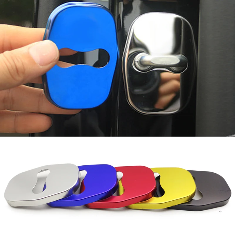 4 Pcs Car Door Lock Cover Decoration Rust Protection Emblem Case Stainless Steel Fit For Peugeot 208 308 408 508 2008 3008 4 Pcs Car Door Lock Cover Decoration Rust Protection Emblem Case Stainless Steel Fit For Peugeot 208 308 408 508 2008 3008