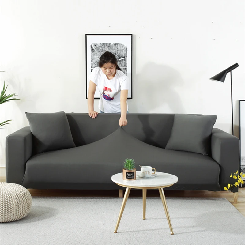 Эластичный растягивающийся чехол для дивана покрывало на 1/2/3/4 местный диван