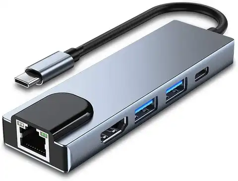 Адаптер OTG Thunderbolt 3 с USB 3,0 для Macbook Pro/Air M1 Galaxy S21 S20, адаптер usb-c, совместимый с HDMI, Rj45, 100 м