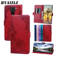 lace floral flip wallet leather case for xiaomi redmi note 9 10x 4g book style embossing shockproof full protection phone cover