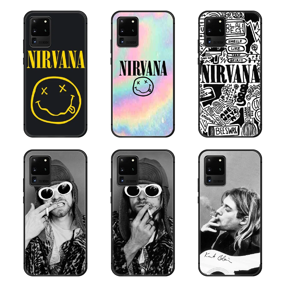 Чехол Nirvana для телефона Курта Дональда Кобейна чехол Корпус Samsung Galaxy S 6 7 8 9 10 e 20 edge