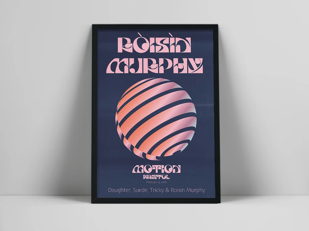 

Róisín Murphy Gig Poster Popular Music Album Star Art Canvas Painting Vintage Abstract Color Pictures For Living Room Home Decor