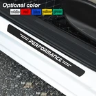 Новая защитная Накладка на порог автомобильной внешней двери, наклейки из углеродного волокна на педаль для BMW E30, E36, E60, E46, E90, E71, E87, F30, F10, F20, X1, X3