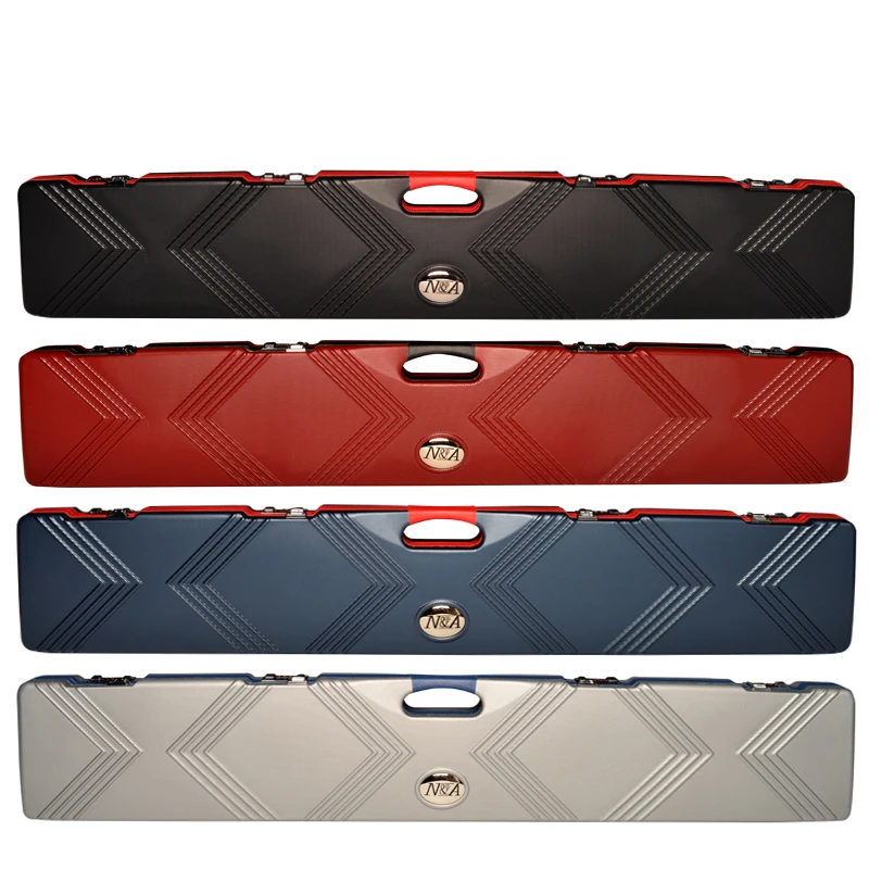 High Quality 1/2 Pool Cue Case Box 3/4 One Piece Snooker Box ABS Material Portable Password High Capacity Billiards Accessories