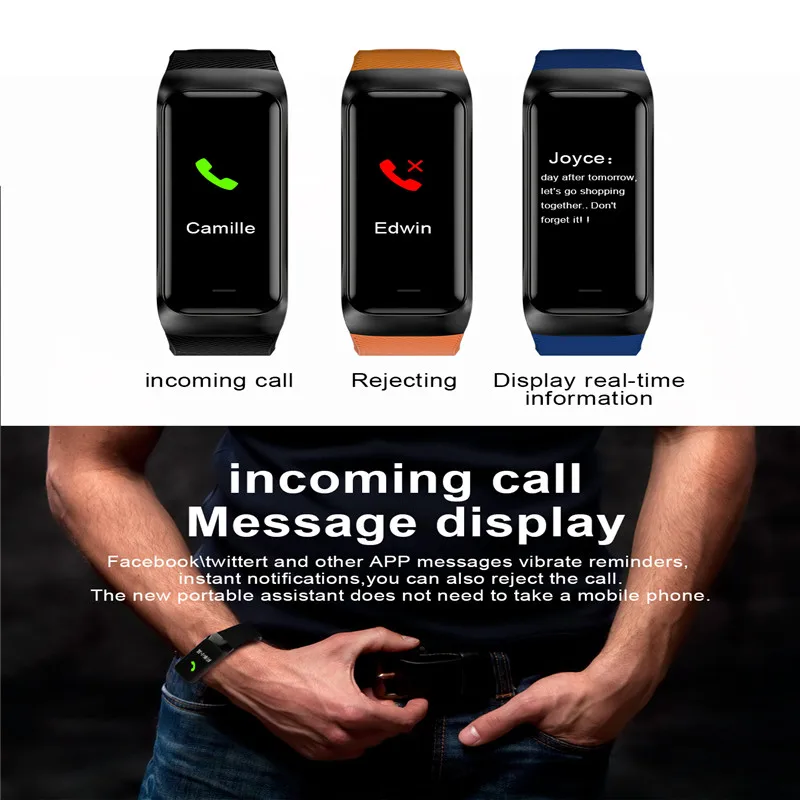 Умный Браслет B02 умный для измерения сердечного ритма Bluetooth Монитор