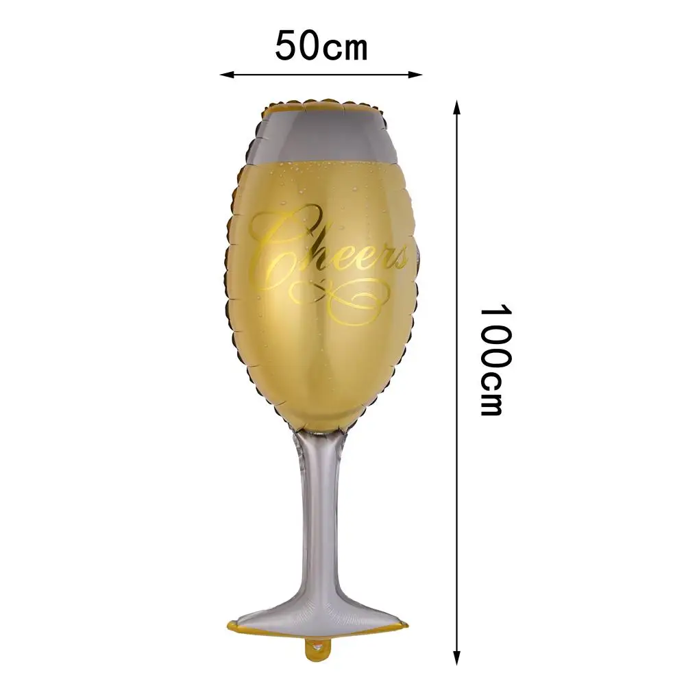 Бокал для вина шампанское кольцо с бриллиантами шарик из алюминиевой фольги