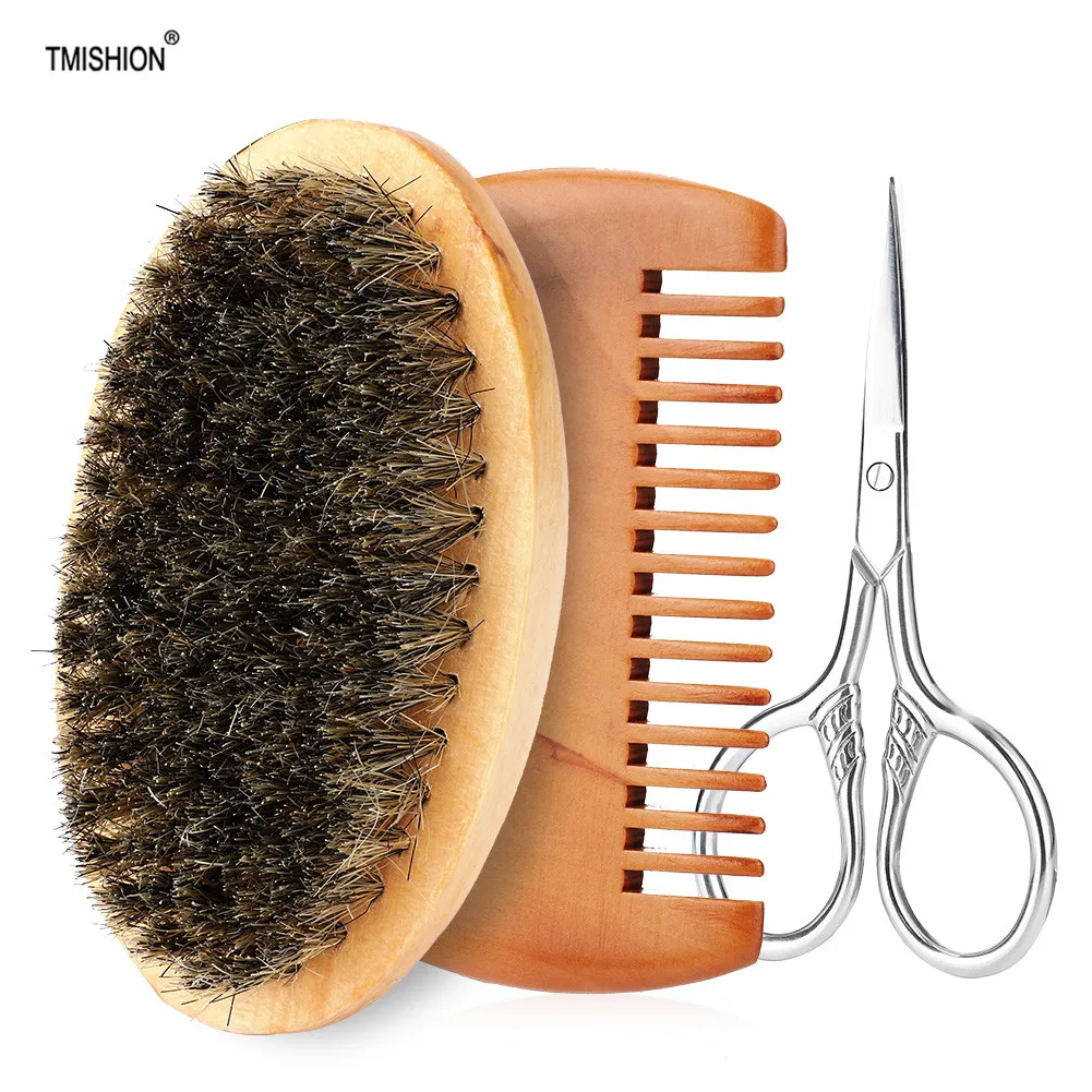 Мужская щетка для бритья лица Barba набор чистки бороды массажер инструмент