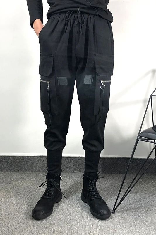 Брюки-султанки мужские/женские в готическом стиле до середины икры | Мужская