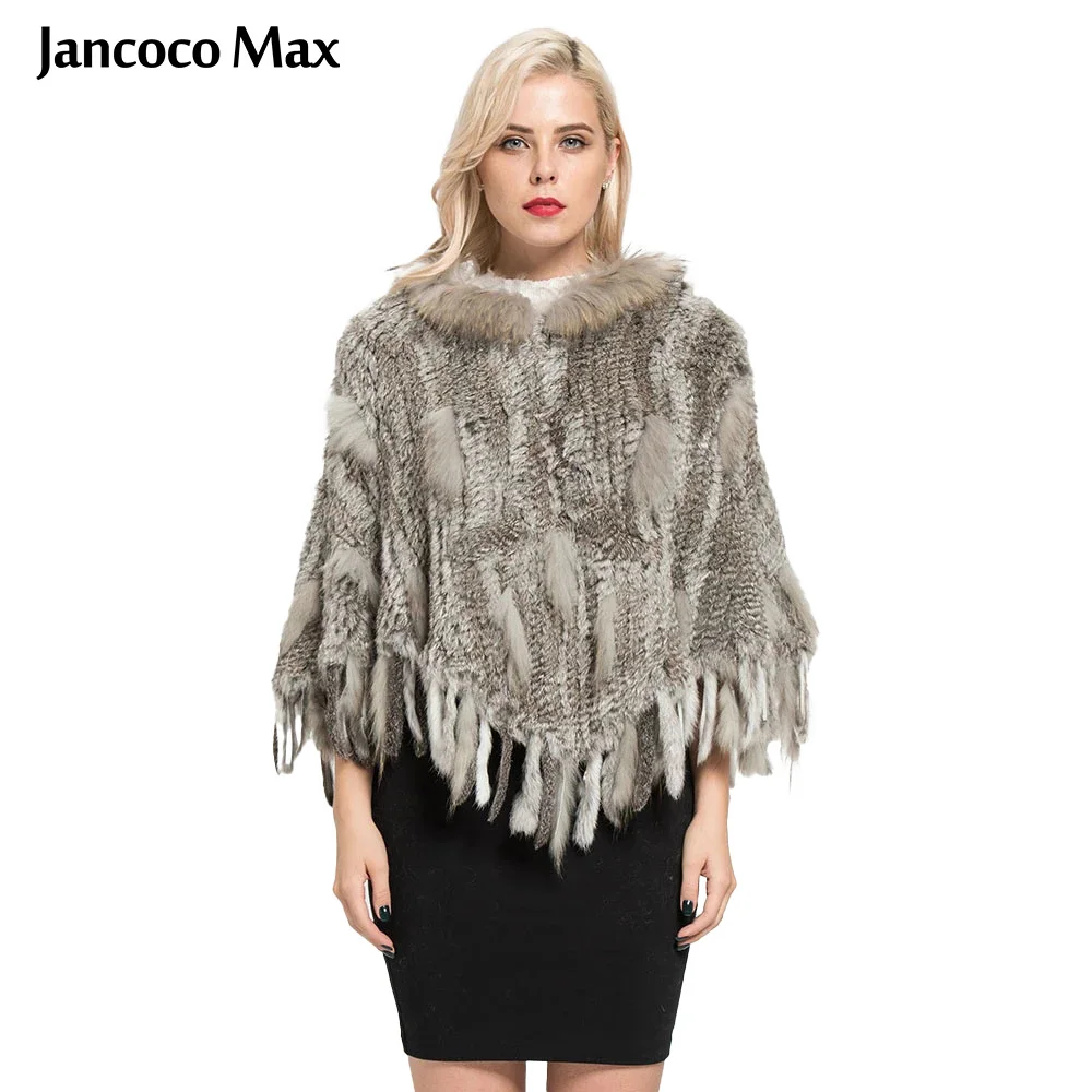 Jancoco Max новая зимняя мода натуральный мех кролика и Бесплатная доставка Одежда