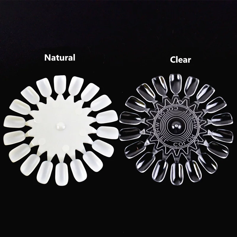 18 цветов таблица ногтевого дизайна акриловый практический дисплей круглое