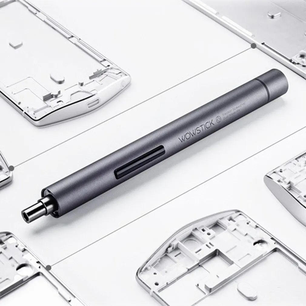 WOWSTICK 1F+ мини электрический шуруповерт перезаряжаемый беспроводной набор отверток с светодиодный литиевой батареей
