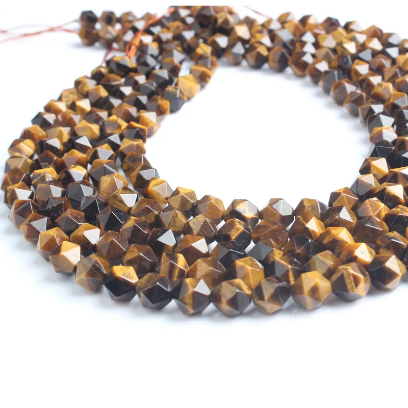 Натуральные желтые блестящие камни LanLi тигровый глаз свободные бусины 6/8/10/12 мм