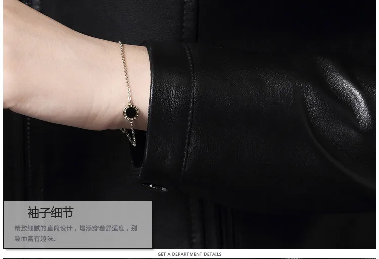 Women Stand Collar Sheepskin Genuine Leather Coat Jacket for Motocycle Biker Short Design Black Red Autumn Fall Large Size XXXXL