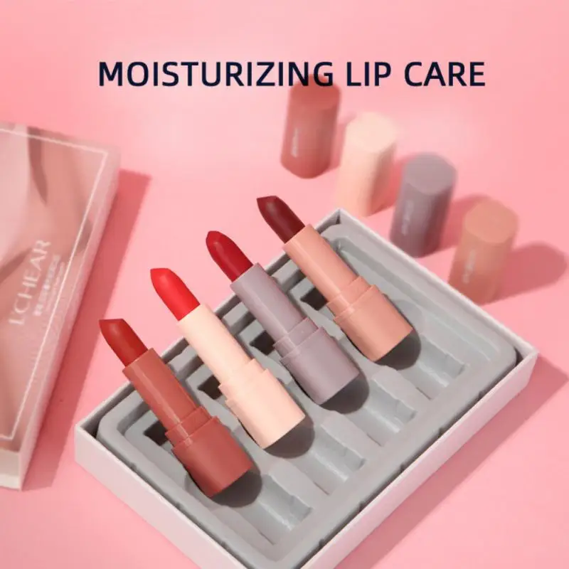 

4 шт., увлажняющая водостойкая помада