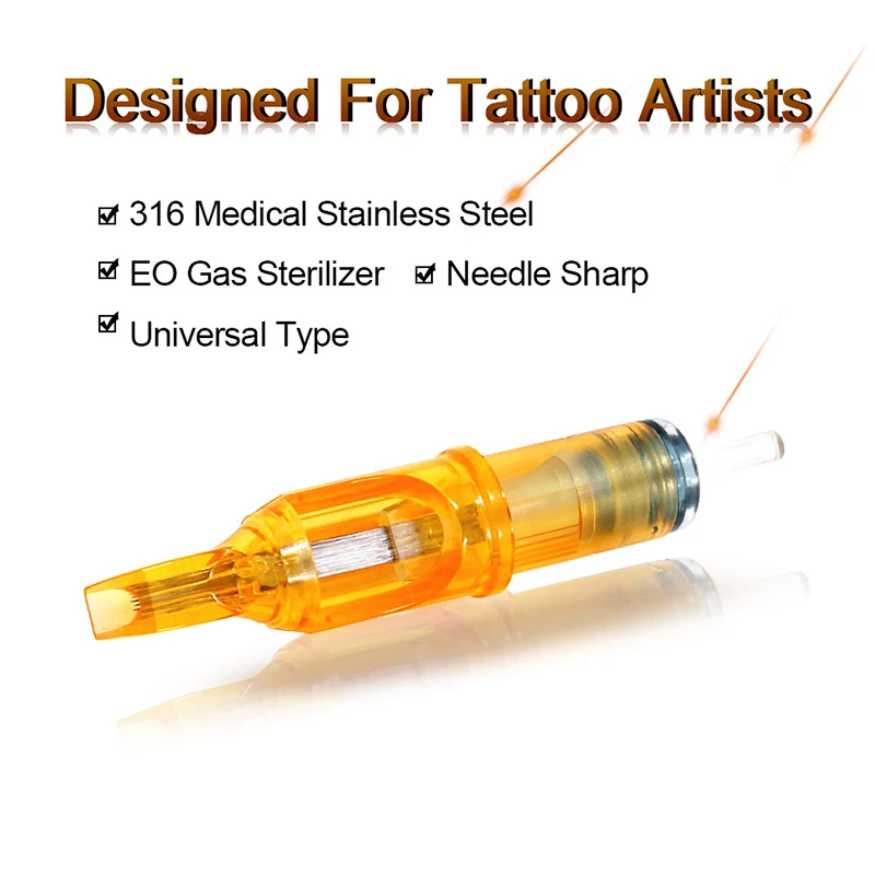 0.35MM RL/RM/M1/RS Tattoo Needles Disposable Semi-Permanent Makeup Tattoo Cartridge Needle for Tattoo Machine Pen Supplies