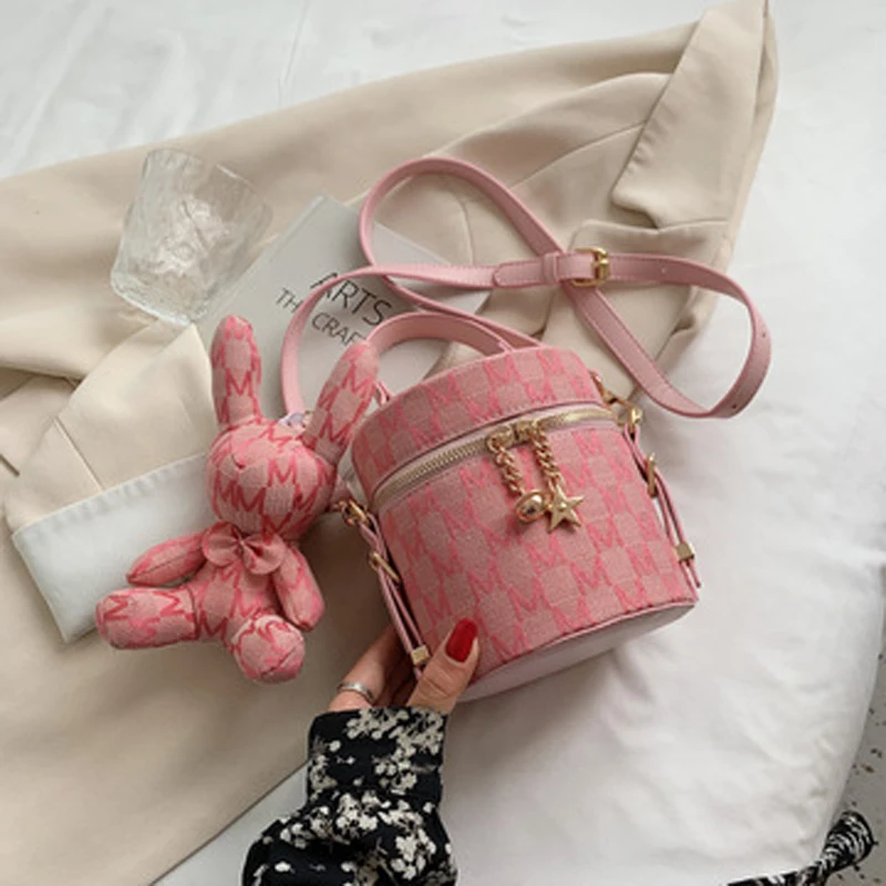 

Миниатюрная сумка-тоут через плечо для женщин 2021, модная Дизайнерская Дорожная сумка через плечо и кошельки с толстой цепочкой и ручкой
