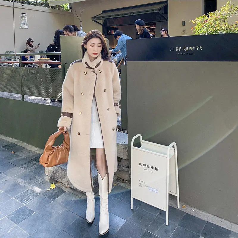 

Hstar Faux Fur Coat Winter 2020 New Korean Coat Loose Wild Lambskin Short Overcoat Teddy Jacket Coat Women Winter