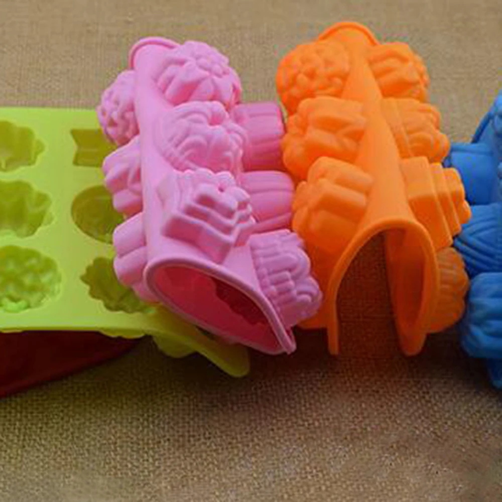 Силиконовые формы для мыла ручной работы 12 цветов в форме полости форма ледяной