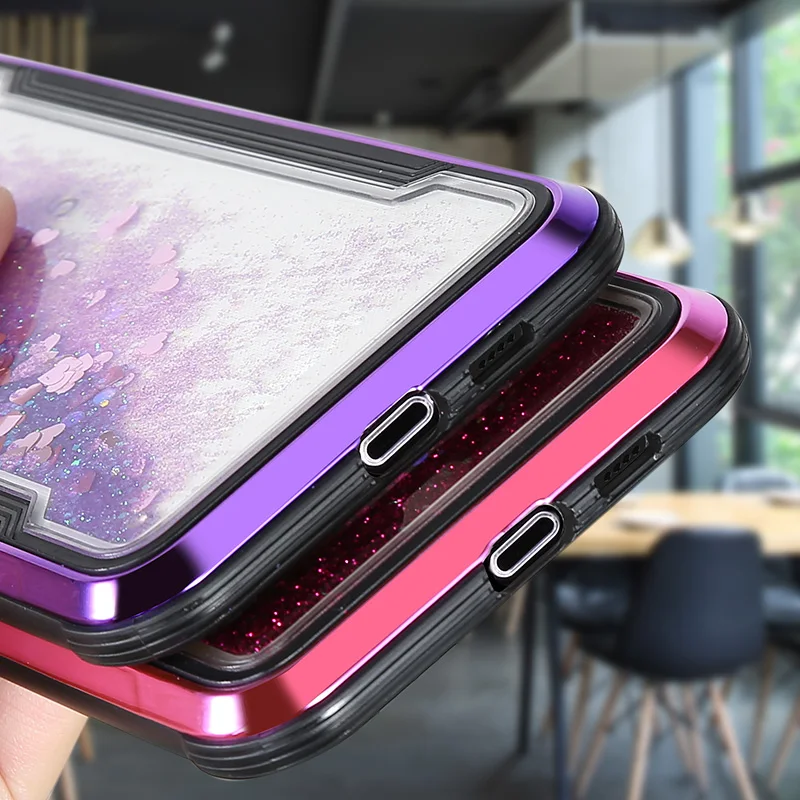 Чехол-накладка для iPhone 11 Pro Max 6s 7 8 XS X XR с жидкими блестками | Мобильные телефоны и