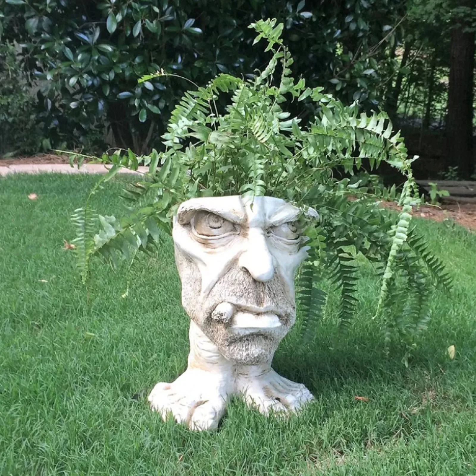 Статуя муггли с лицом Забавный горшок скульптура мугги забавное выражение