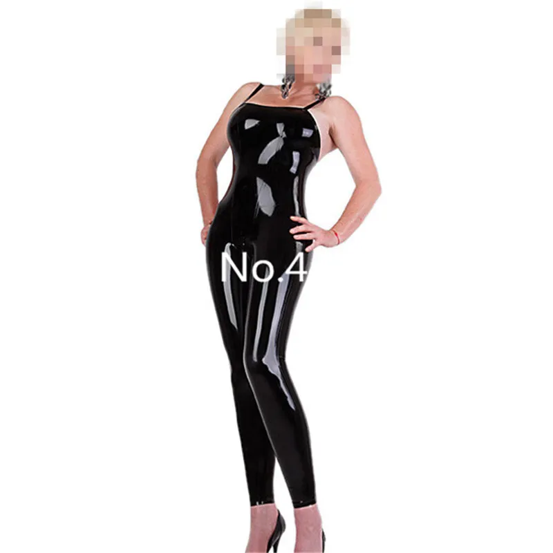 

Sexy Woman Sling Black Latex Catsuit Latex Rubber gallus Tight skin Fetish Bodysuit Sexy Costumes for Girls Custom Made