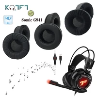 kqtft protein skin velvet replacement earpads for somic g941 headphones ear pads parts earmuff cover cushion cups