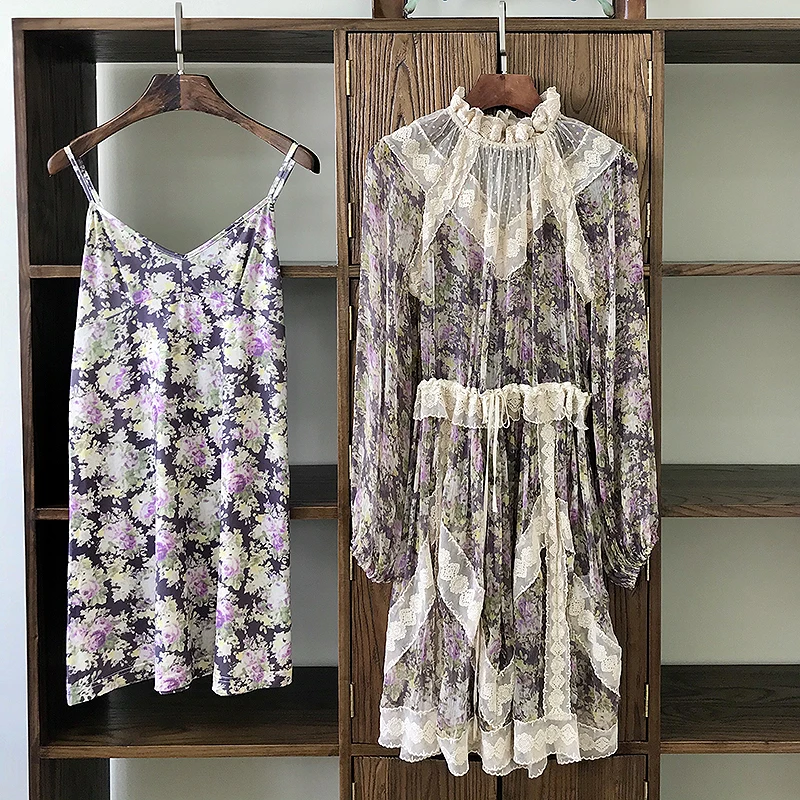 Женское платье мини с кружевом Элегантное Шелковое Платье в дворцовом стиле