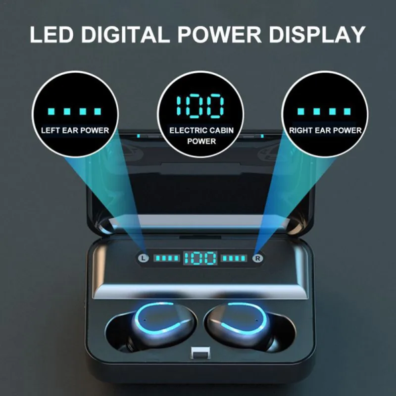 Водонепроницаемые Беспроводные стереонаушники 8D IPX7 беспроводные наушники с