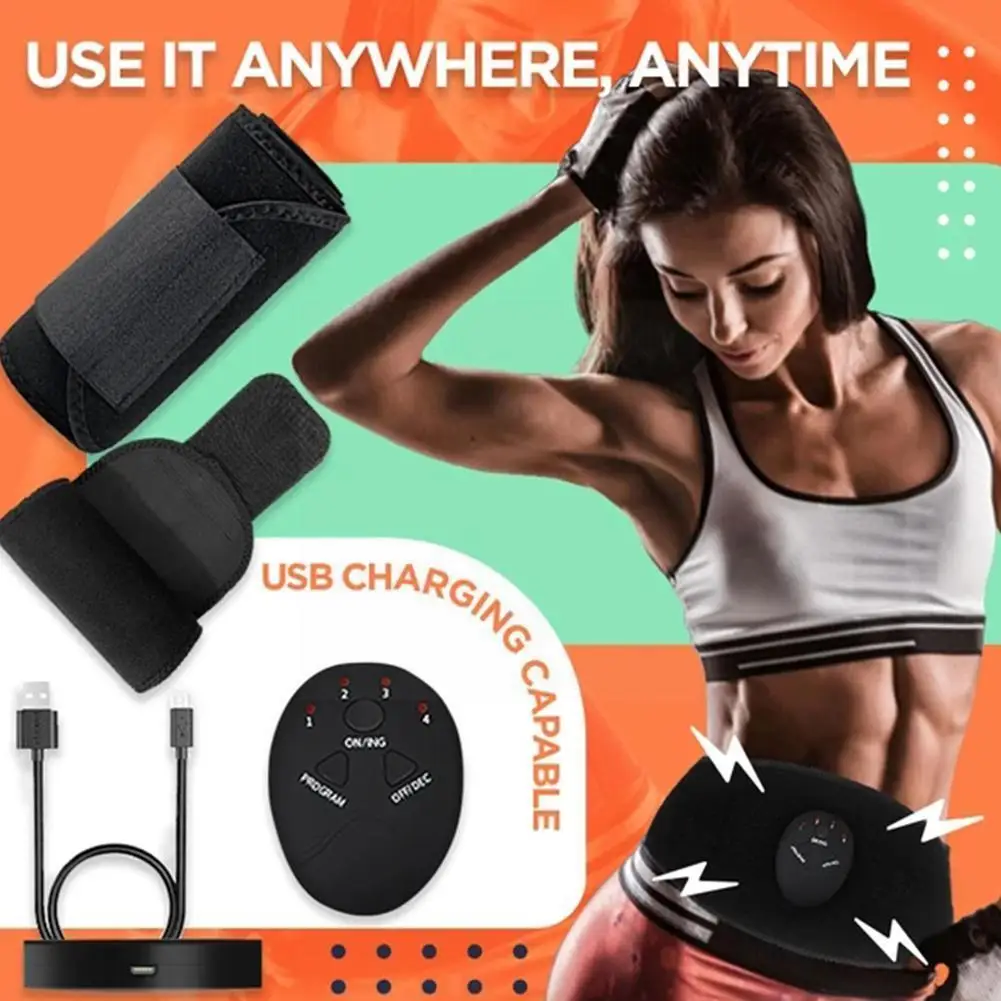 

Пояс для тренировки мышц живота с вибрацией, пояс для похудения, пояс для похудения, вес талии, жир живота, поддержка Ems, стимулятор сжигания ...