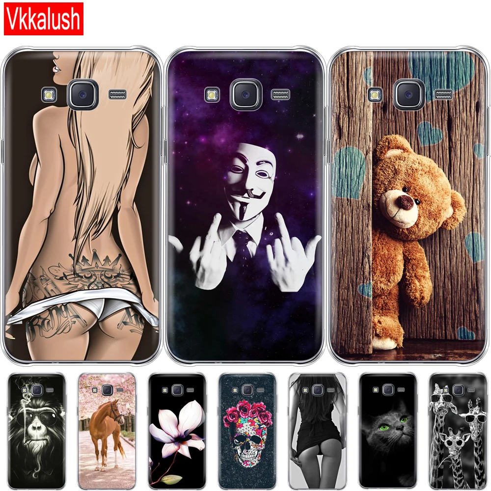 Soft Tpu Case For Samsung Galaxy J5 SM-J500F Silicon Phone 2015 Back Cover 360 Full Protective Coque | Мобильные телефоны и