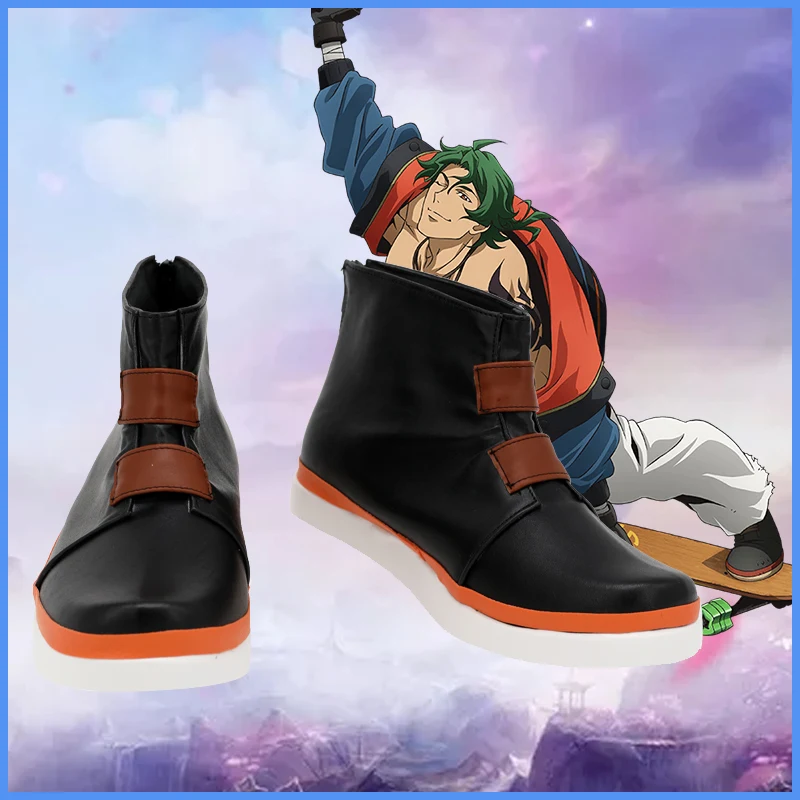 

CosplayLove SK8 the Infinity SKâˆž Nanjo Kojirou Black Cosplay Shoes Newest Custom Made Long Boots For Girl Boy