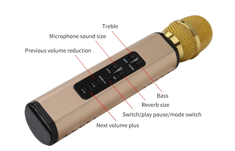 FELYBY мобильный телефон сокровище беспроводной Bluetooth микрофон многофункциональный двойной динамик частный режим портативный умный микрофон