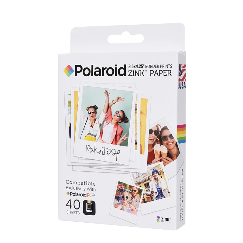Фотобумага Zink 3 5*4 25 дюймов для Polaroid POP | Компьютеры и офис
