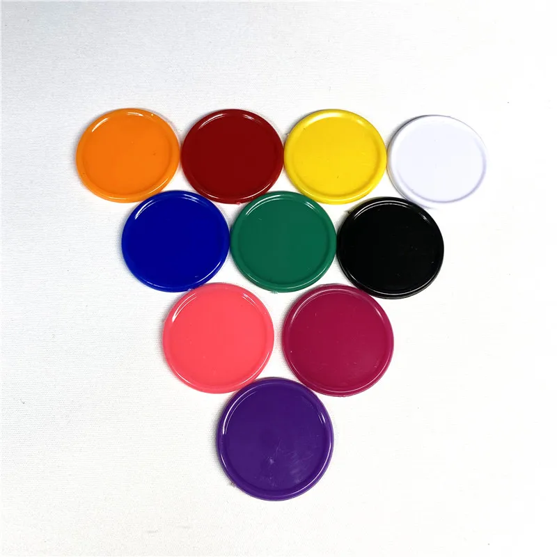 100 шт./компл. 25 мм цветные пластиковые фишки наградные монеты без номинала монета