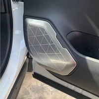 car inner door stereo speaker audio ring cover sound frame decoration trim cover for toyota rav4 2019 2020 accessories