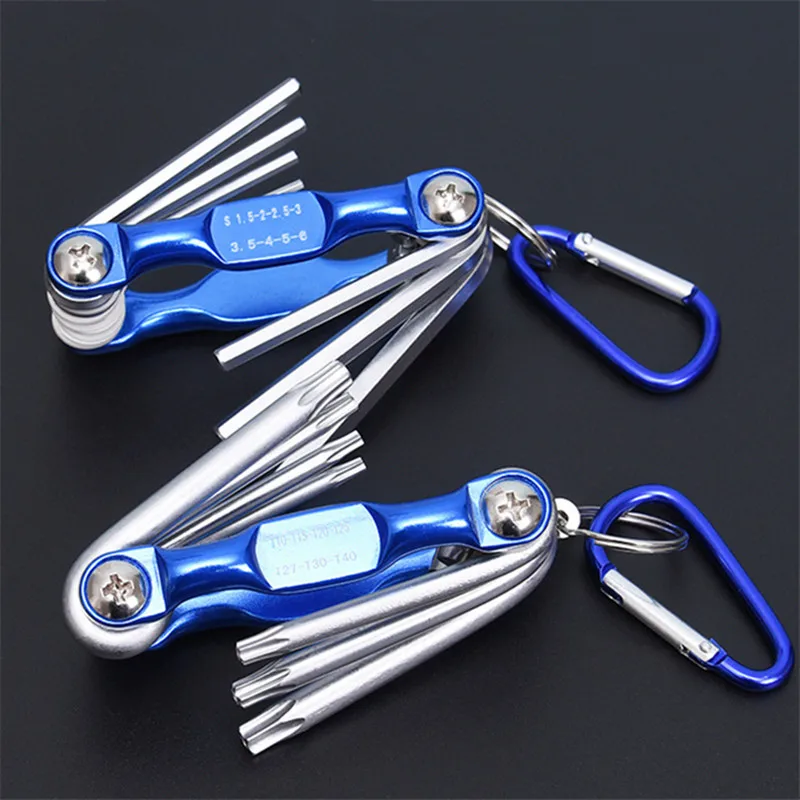 Набор шестигранных ключей комплект плоских с крючком для звездообразный ключ