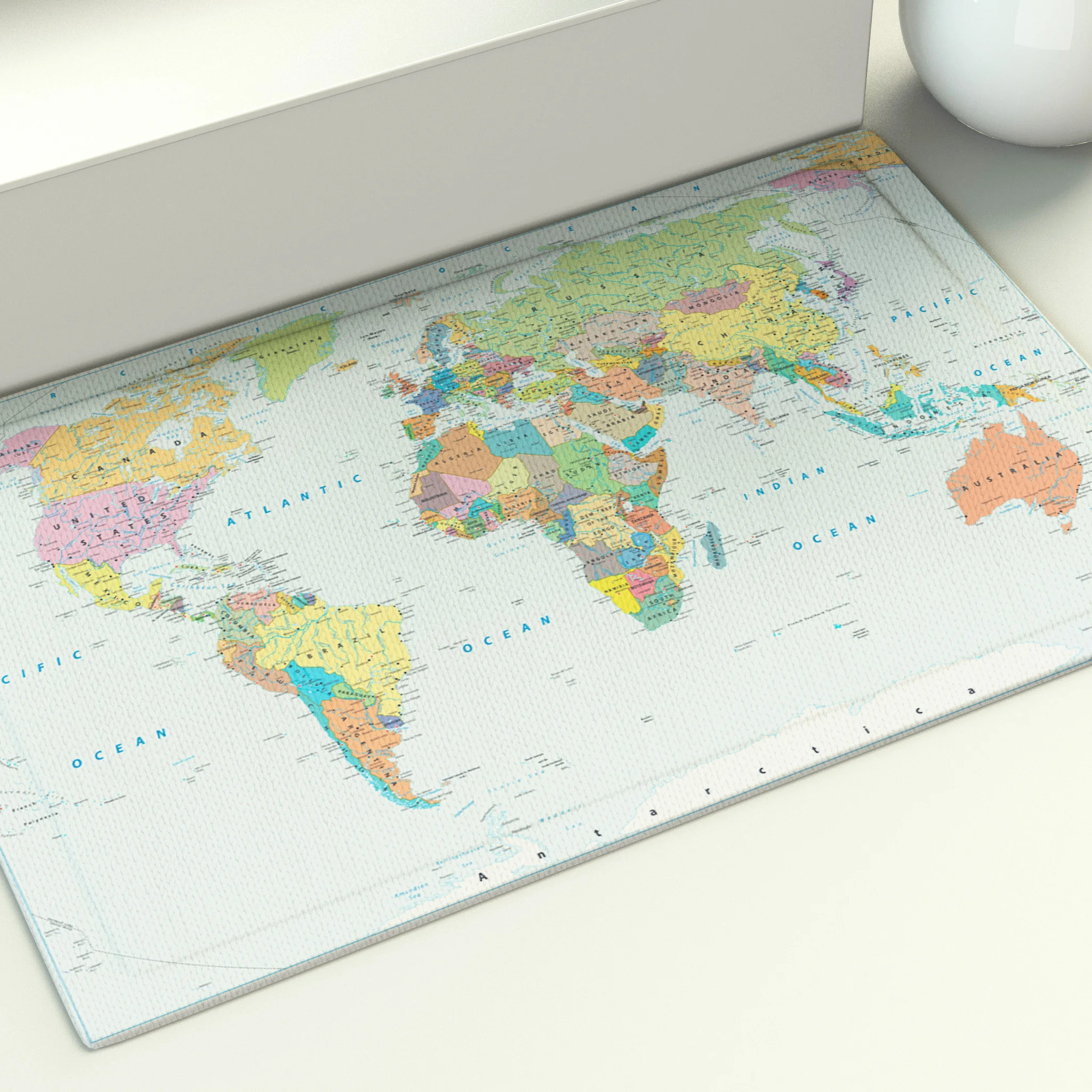 Карта мира коврик мультфильм исследование дома коврики большой Гостиная для
