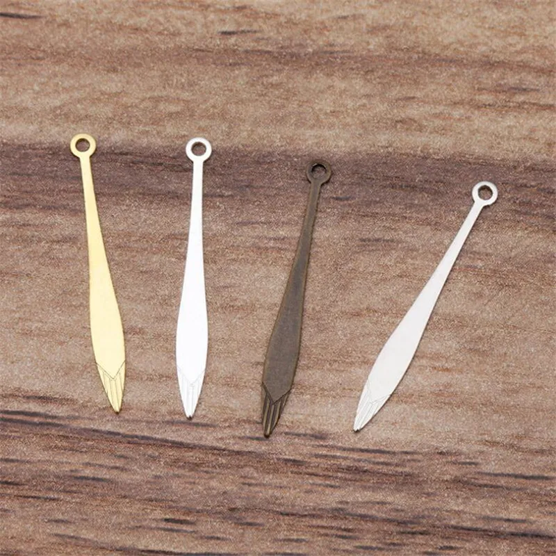 BASEHOME 100pcs 25mm/48mm Vintage Strip Charms DIY Fashion Punk Necklace Bracelet Headwear Findings Material | Украшения и