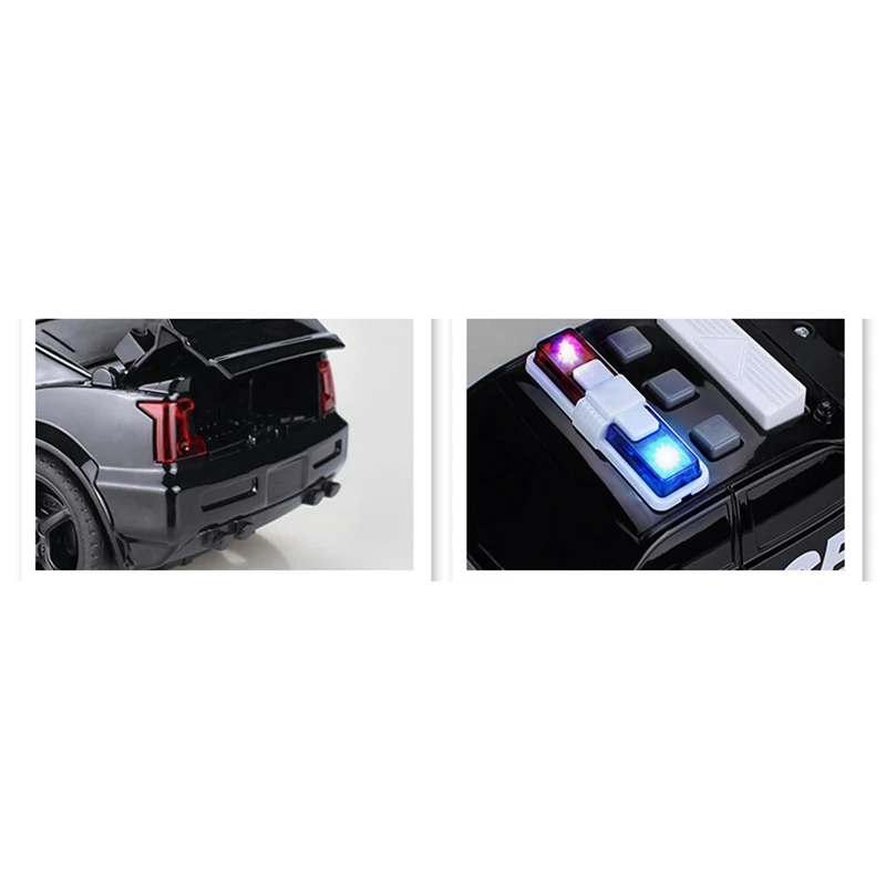 

1:20 Police Diecast Model Toy Cars Toy Vehicle Pull Back Sound Light Car Toys Gift for Children