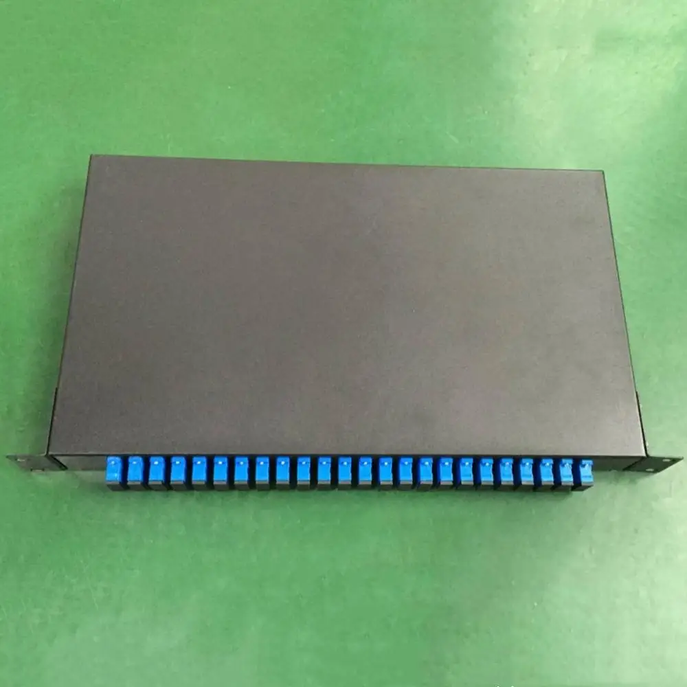 24 порта FTTH 1*24 SC LC ST FC волоконная патч-панель 19 дюймов монтируемая в стойку